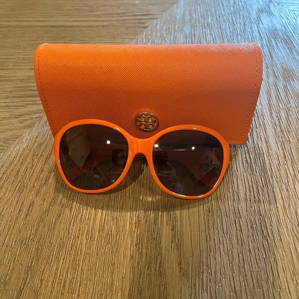 Tory Burch Orange Sunglasses with Case